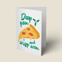 'Deep Pan' Pizza Christmas Card, thumbnail 2 of 6