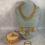 Gold Plated And Kundan Indian Jewellery Set Green, thumbnail 1 of 4