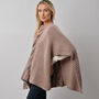 Anna Lou In Mink Poncho Easy Knitting Kit, thumbnail 4 of 9