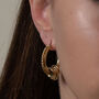 Large Gold Hoop Earrings, Chunky Gold Hoops, thumbnail 2 of 6