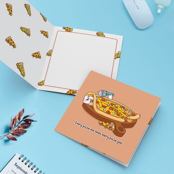 Pizza Card | Cute Greeting Cards, 4 of 4