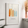 Personalised Surf Family Print, thumbnail 1 of 5