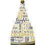 Personalised 50th Birthday Champagne Word Art, thumbnail 10 of 10