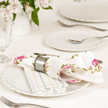 Helmsley Blush Cotton Table Linen Collection, 2 of 11