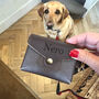 Personalised Vegan Leather Dog Treat Bag, thumbnail 1 of 3