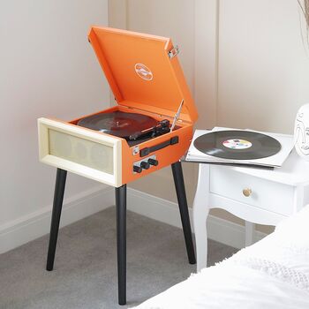 Retro Style Record Player On Legs, 2 of 12