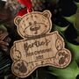 Baby 1st Christmas Ornament,1st Christmas Wooden Bauble, thumbnail 3 of 3