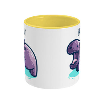 Hippo Cute Personalised Ceramic Mug, 6 of 6