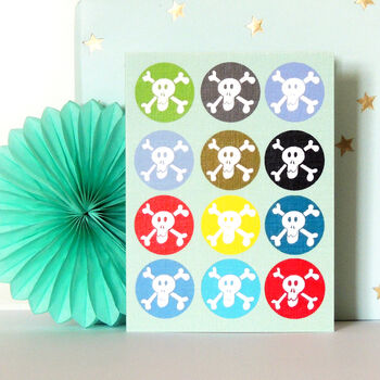 Mini Skulls Greetings Card, 4 of 4