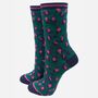 Leopard Print Bamboo Socks Women's Gift Box Multi, thumbnail 4 of 4