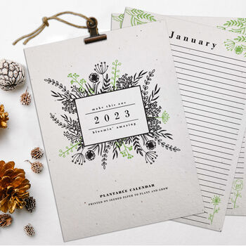 Plantable Seed Paper 2023 Calendar, 2 of 3