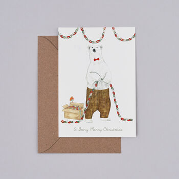 'Beary Merry Christmas' Card, 2 of 2