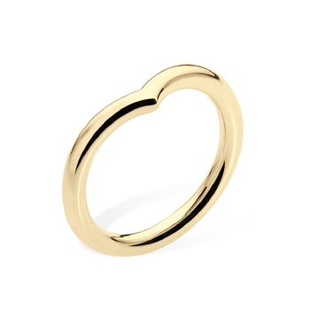 Wish Bone Midi Drip Ring Gold Vermeil, 2 of 4