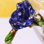 G Decor Blue Rose Gift Set Glass And Matching Spoon, thumbnail 3 of 4