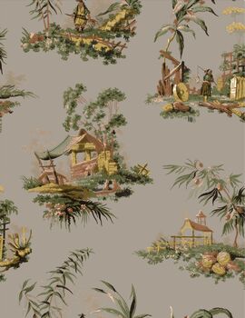 Vintage Oriental Wallpaper Blush, 2 of 2