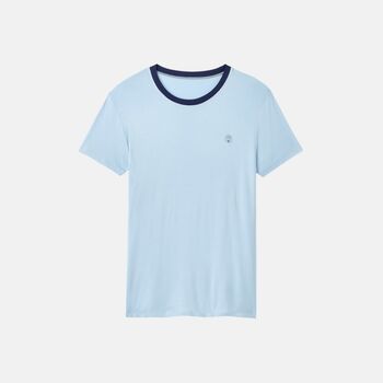 Men's 'Skyline' Bamboo Short Pyjama Set, 3 of 4