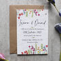 Wildflower Recycled Paper Plantable Wedding Invitations, thumbnail 1 of 12