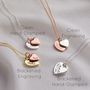 Personalised Double Heart Charm Necklace, thumbnail 11 of 12