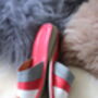 Woman's Red Slip On Slippers, thumbnail 3 of 8