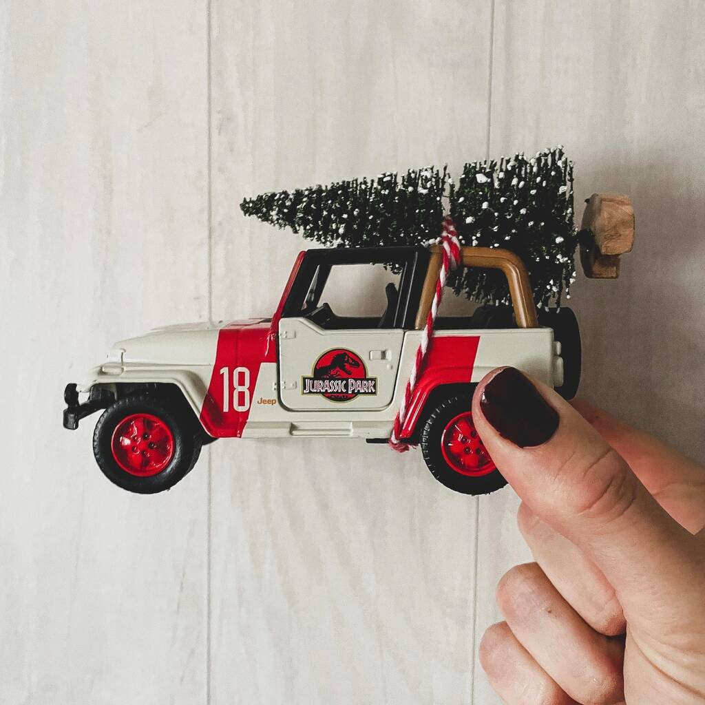 Jurassic Park Jeep Wrangler With Christmas Tree By Bits Bobs & Gifts |  