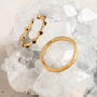 Textured Gold Vermeil Plated Stacking Ring, thumbnail 8 of 9