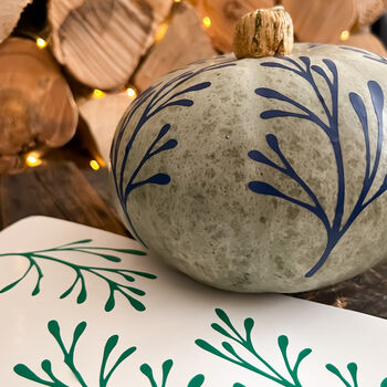 Botanical Halloween Pumpkin Decorating Kit, 3 of 3