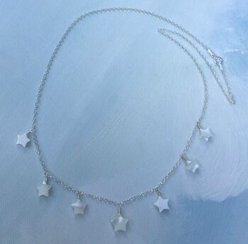 Mother Of Pearl Star Necklace, 2 of 3