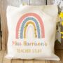 Rainbow Star Teacher Tote Bag, thumbnail 1 of 3