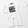 Sleep Is For The Weak Cool Babygrow / Romper Suit, thumbnail 2 of 5