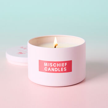 Funny Candle Lover Gift For Her Hot Girls Burn Candles Pink Tin, 5 of 5