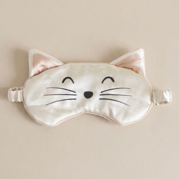 Cat Face Silky Satin Eye Mask And Sleep Mask, 2 of 10