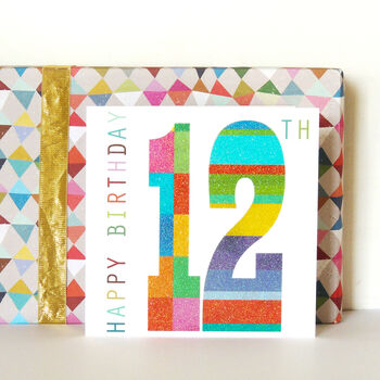 Sparkly 12th Birthday Card, 3 of 4