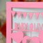 New Baby Arrival Laser Cut Greeting Card, thumbnail 6 of 7