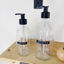 Refillable Clear Bottle With Personalised Stamp Label, thumbnail 5 of 8