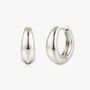 Women's Sterling Silver Huggie Hoop Earrings, thumbnail 1 of 4