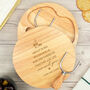 Personalised Wooden Cheese Board For Valentine’s Day, thumbnail 1 of 6