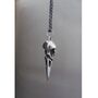 925 Silver Large Bird Skull Necklace, thumbnail 4 of 4