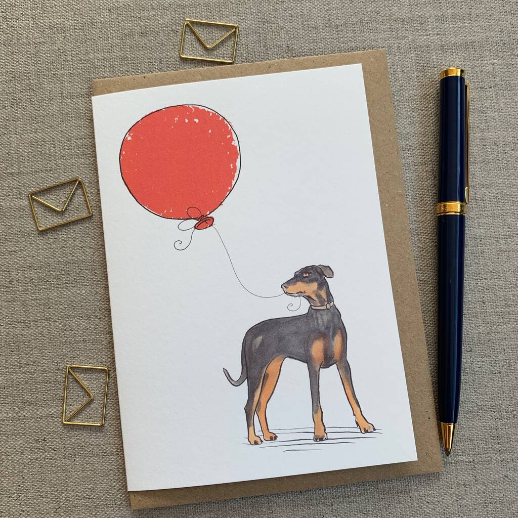 Personalised Dobermann Birthday Card By Have a Gander ...