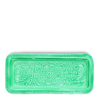 Green Enamel Floral Trinket Tray, 5 of 6