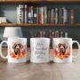 Personalised Dog Mug German Wirehaired Pointer In An Autumn Wreath, thumbnail 2 of 2