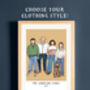 Illustrated Family Print, thumbnail 6 of 6