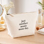 Personalised Makeup Travel Bag Gift For Mum Manic Mum Day, thumbnail 3 of 8