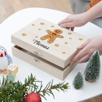 Personalised Gingerbread Man Christmas Eve Box, 6 of 12