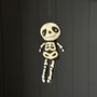 Felt Skeleton Hanging Halloween Decoration, thumbnail 2 of 2