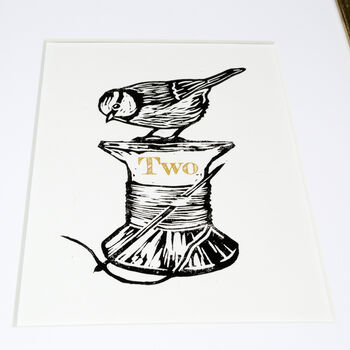 Personalised 'Cotton' Second Wedding Anniversary Print, 12 of 12