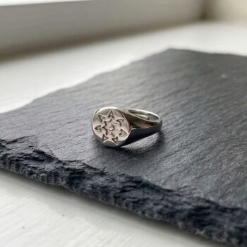Star Sun Stackable Sterling Silver Ring, 6 of 8