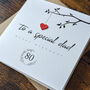 Personalised 80th Birthday Card For Special Dad, thumbnail 4 of 4