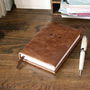 Personalised Tan Hide Leather Five Year Diary, thumbnail 1 of 2