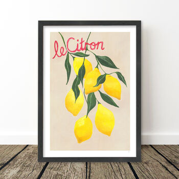 Kitchen Fruit Print Set Of Four, 9 of 11