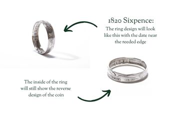 Sterling Silver Wedding Ring Set 1820, 5 of 12